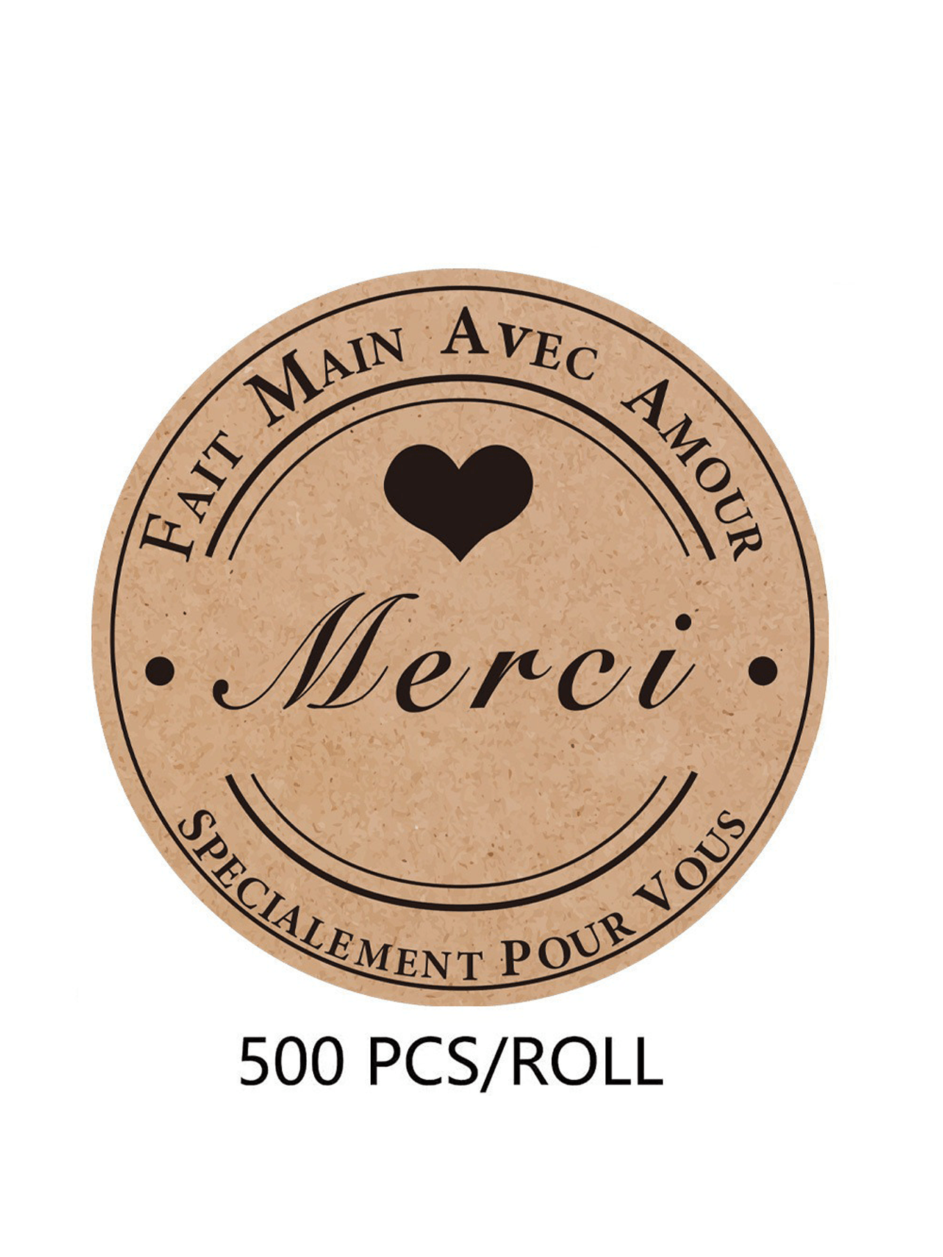 Personalized Kraft Packaging Thank-You Labels